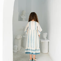 Belle Chiara Blue Double Stripe Hestia Dress