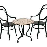 Maileg Vintage Tea Table, Micro - Anthracite