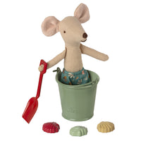 Maileg Beach Set - Shovel, Bucket And Shells