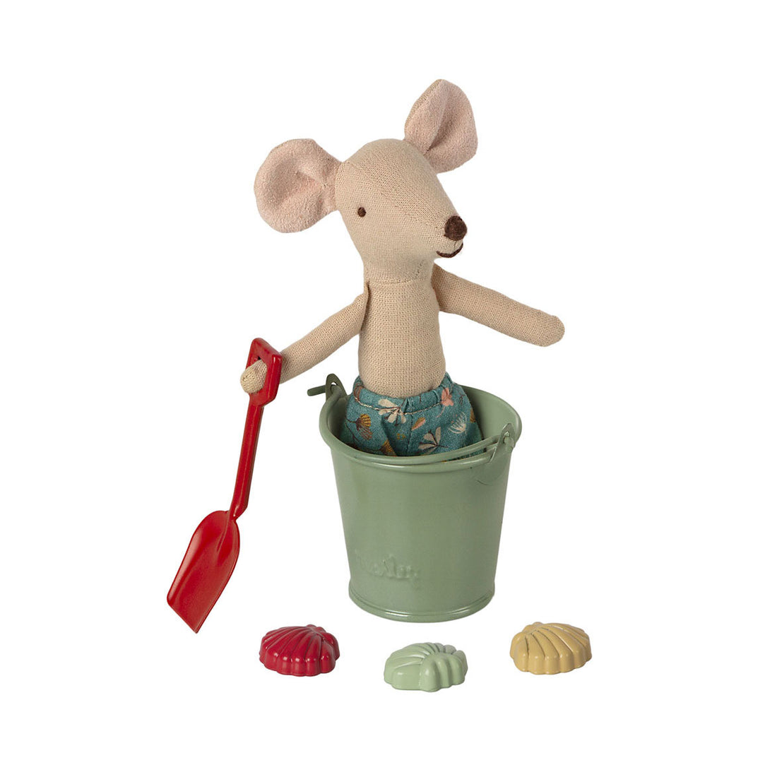 Maileg Beach set - Shovel, bucket & shells