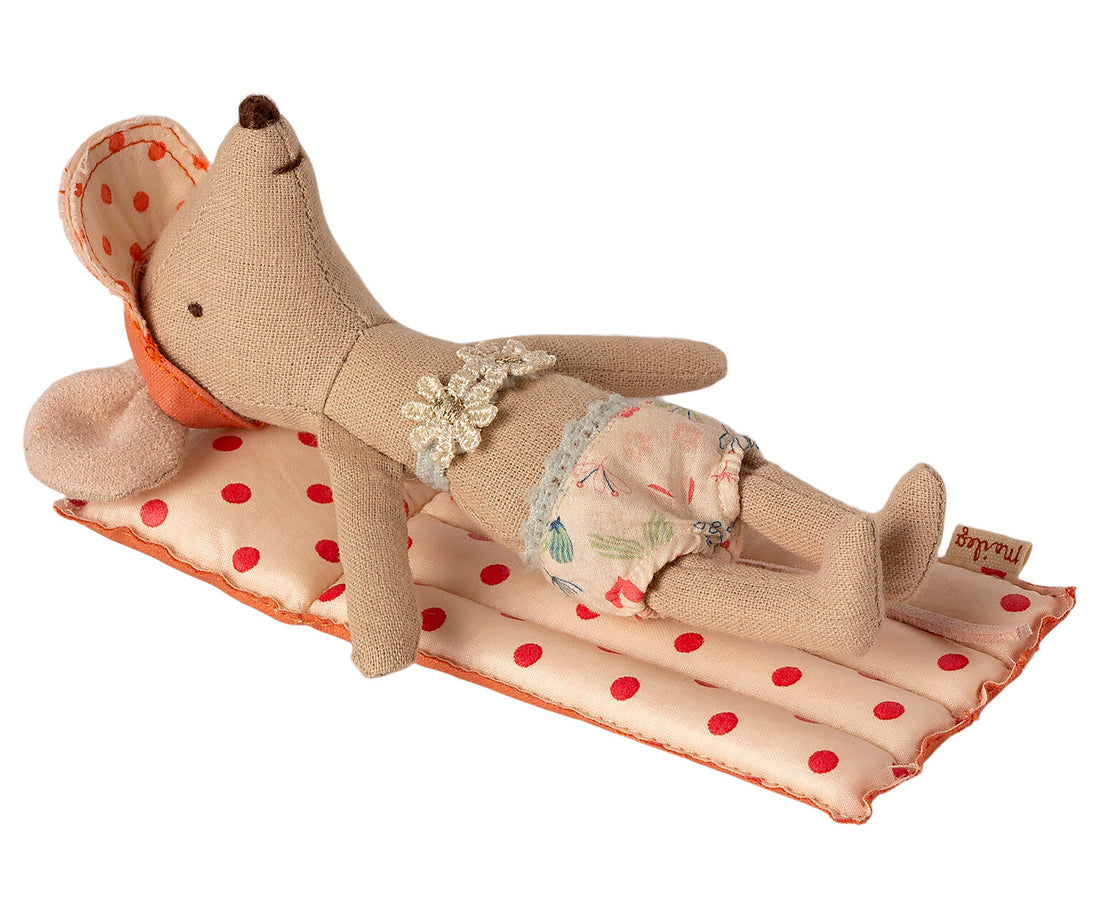 Maileg Air Mattress, Mouse - Red Dot
