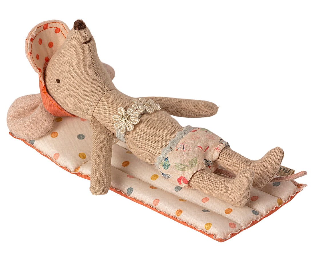Maileg Air mattress, Mouse - Multi dot
