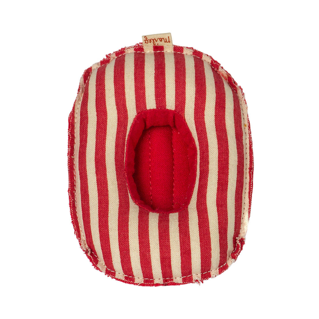 Maileg Rubber boat, Small mouse - Red Stripe