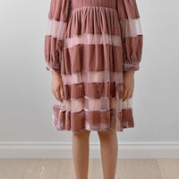 Petite Amalie Rose Layla Velvet Tulle Dress