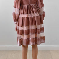 Petite Amalie Rose Layla Velvet Tulle Dress