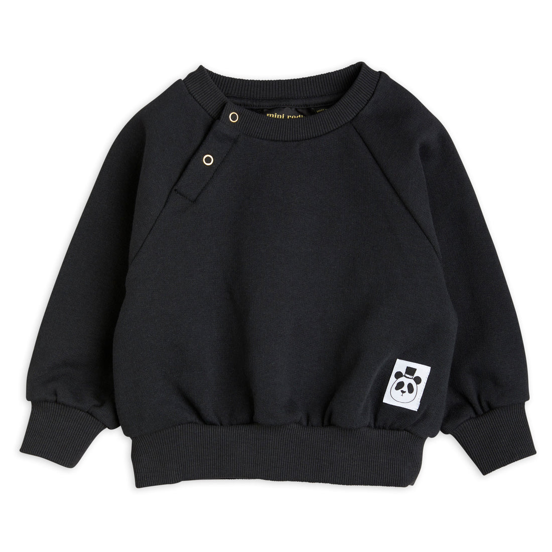 Mini Rodini Black Basic Solid Sweatshirt