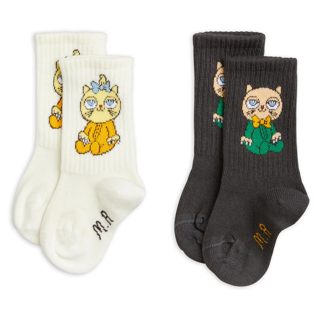 Mini Rodini Multi Minibabies Socks 2-Pack