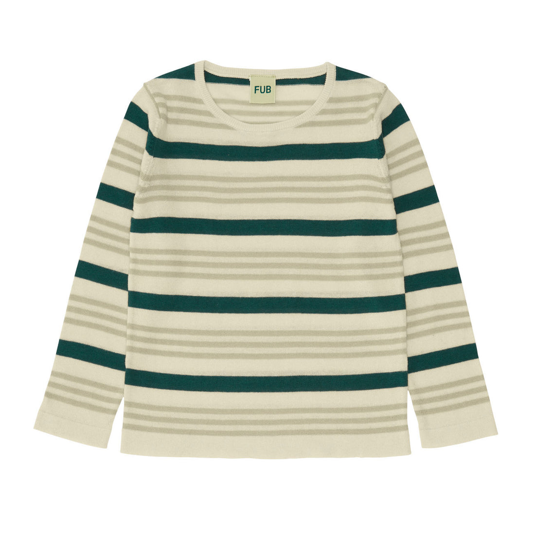 Fub Ecru/Elm Contrast Stripe Blouse