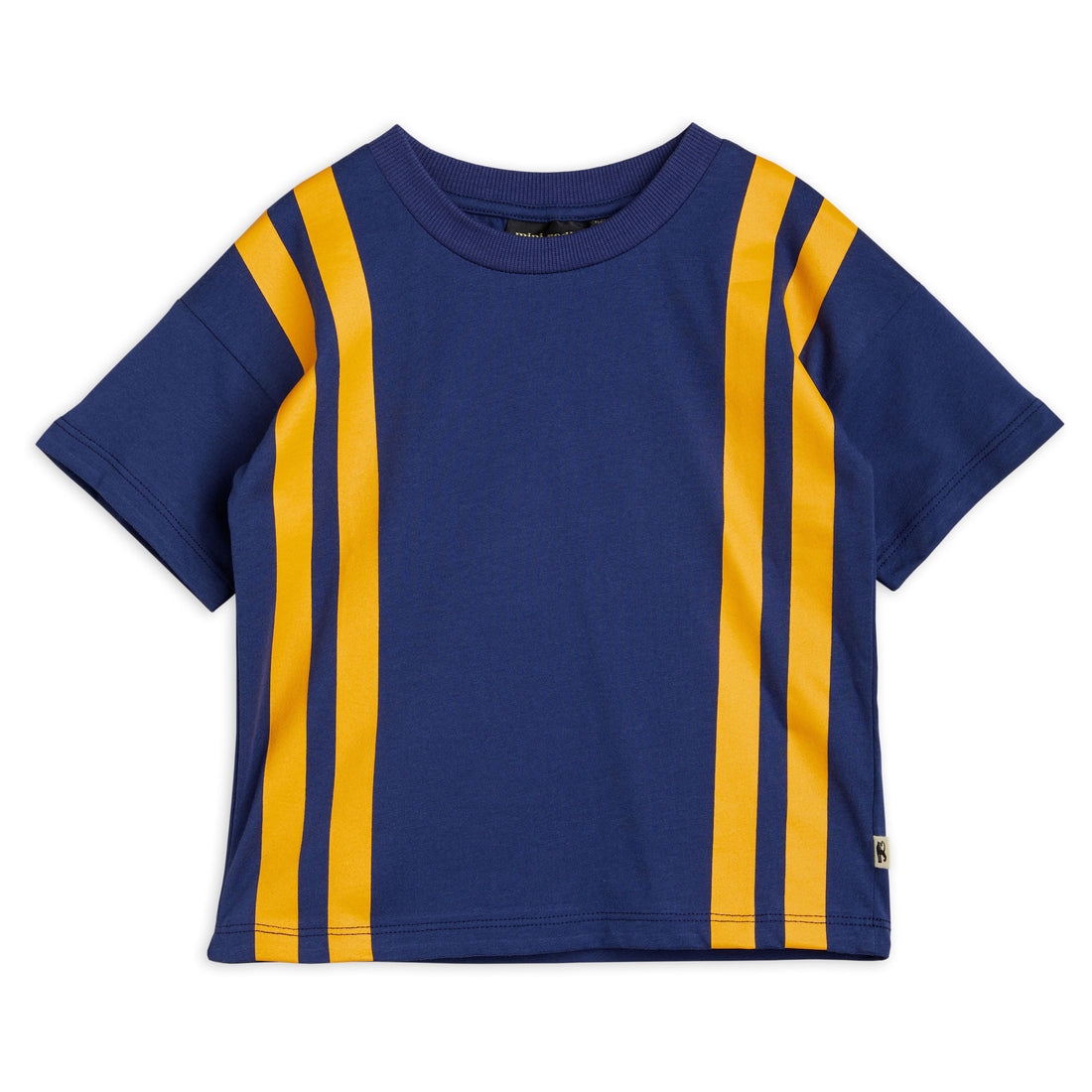 Mini Rodini Blue Panel Stripe Tee