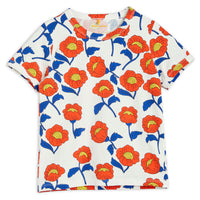 Mini Rodini Red Flowers Tee