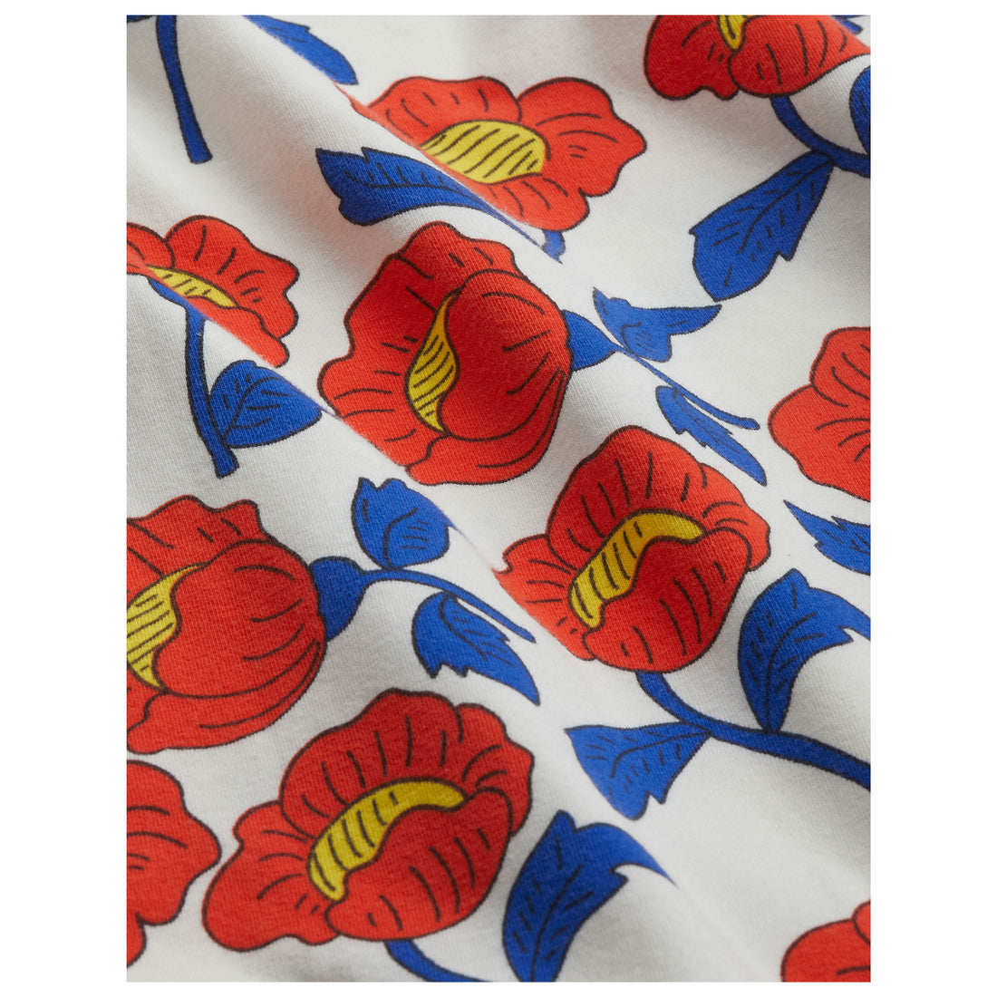 Mini Rodini Red Flowers Leggings
