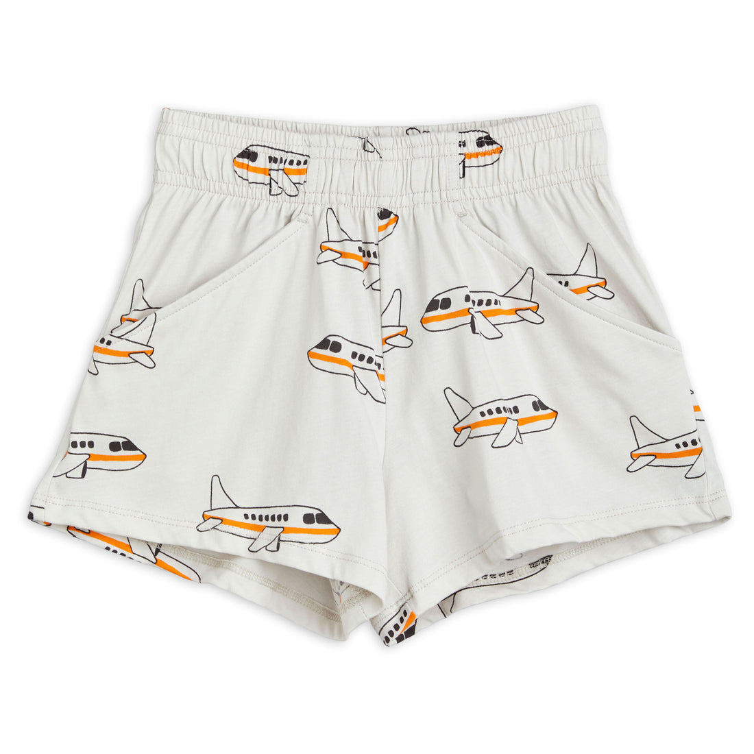 Mini Rodini Grey Airplane Shorts
