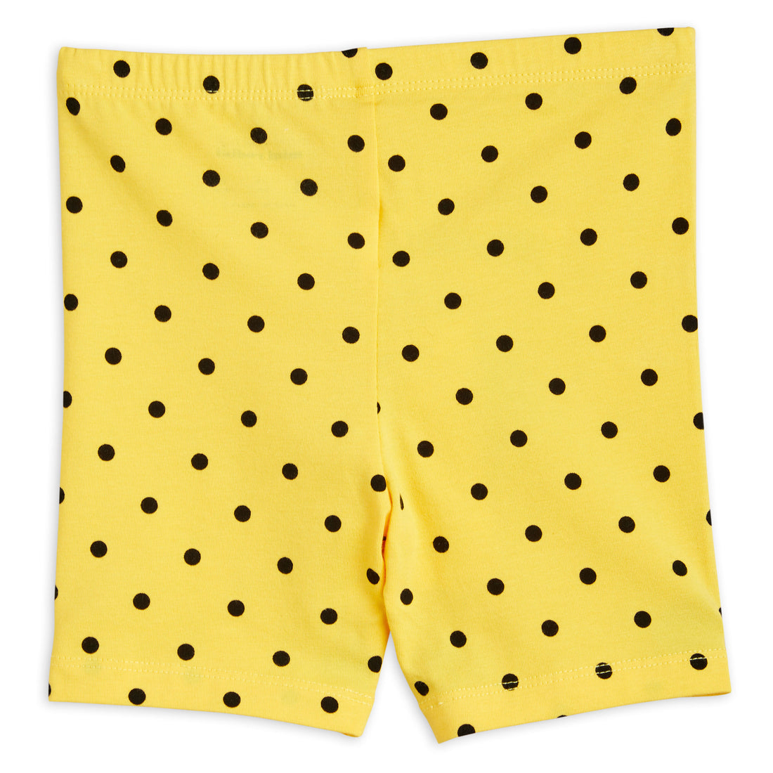 Mini Rodini Yellow Polka Dot Bike Shorts