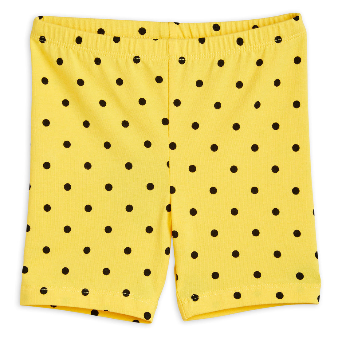 Mini Rodini Yellow Polka Dot Bike Shorts