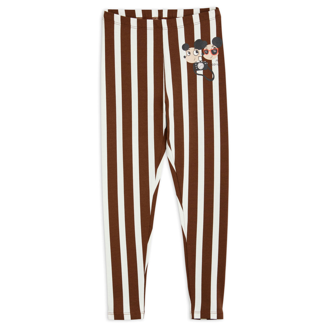 Mini Rodini Brown Ritzratz Stripe Leggings