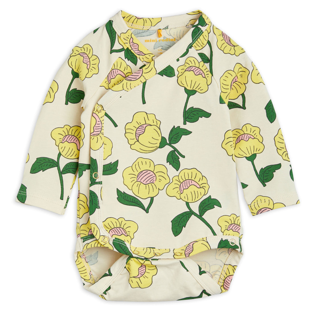 Mini Rodini Yellow Flowers Wrap Body