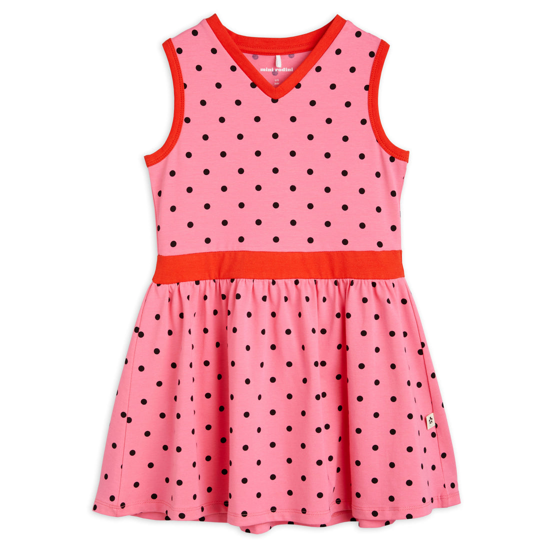Mini Rodini Pink Polka Dot Tank Dress