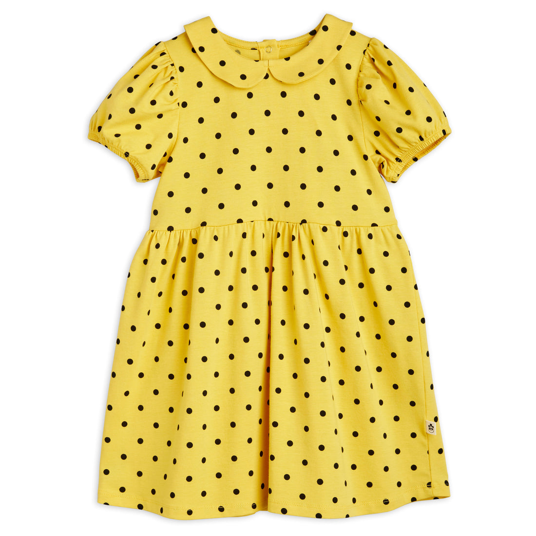 Mini Rodini Yellow Polka Dot Dress