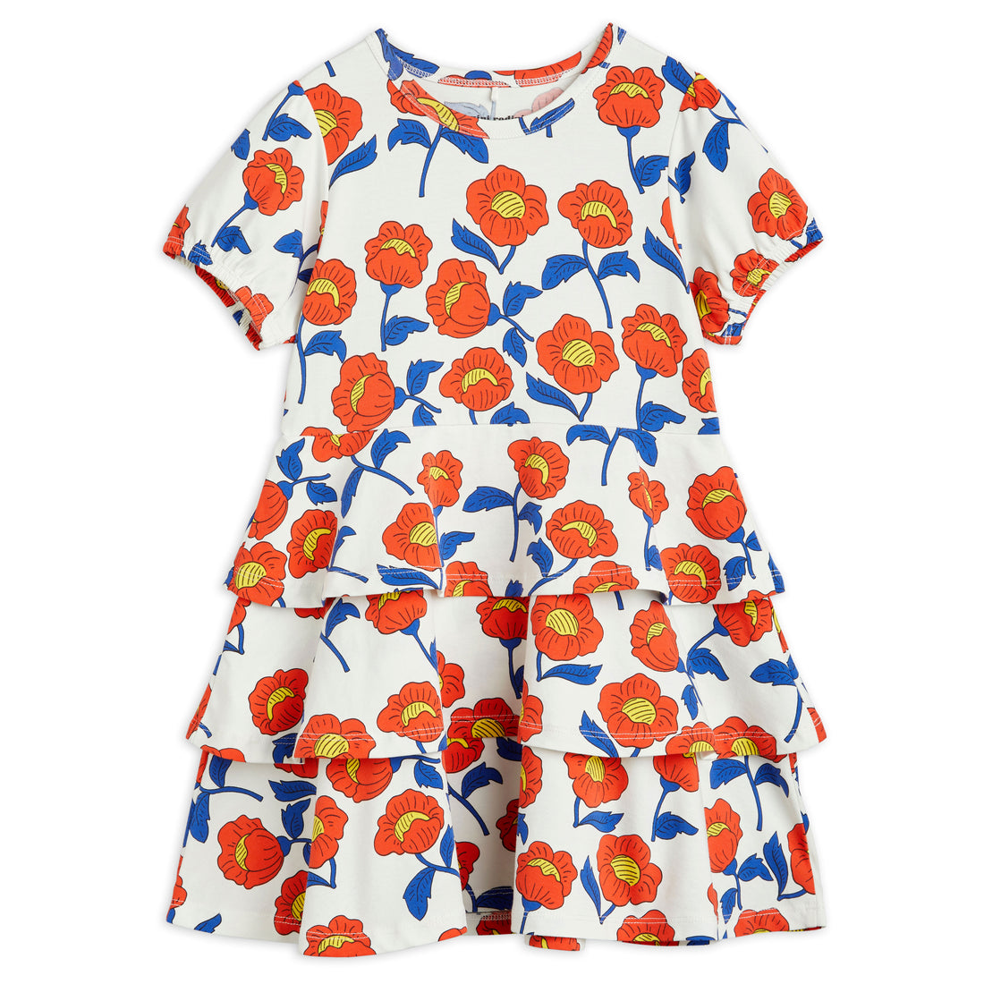 Mini Rodini Red Flowers Dress