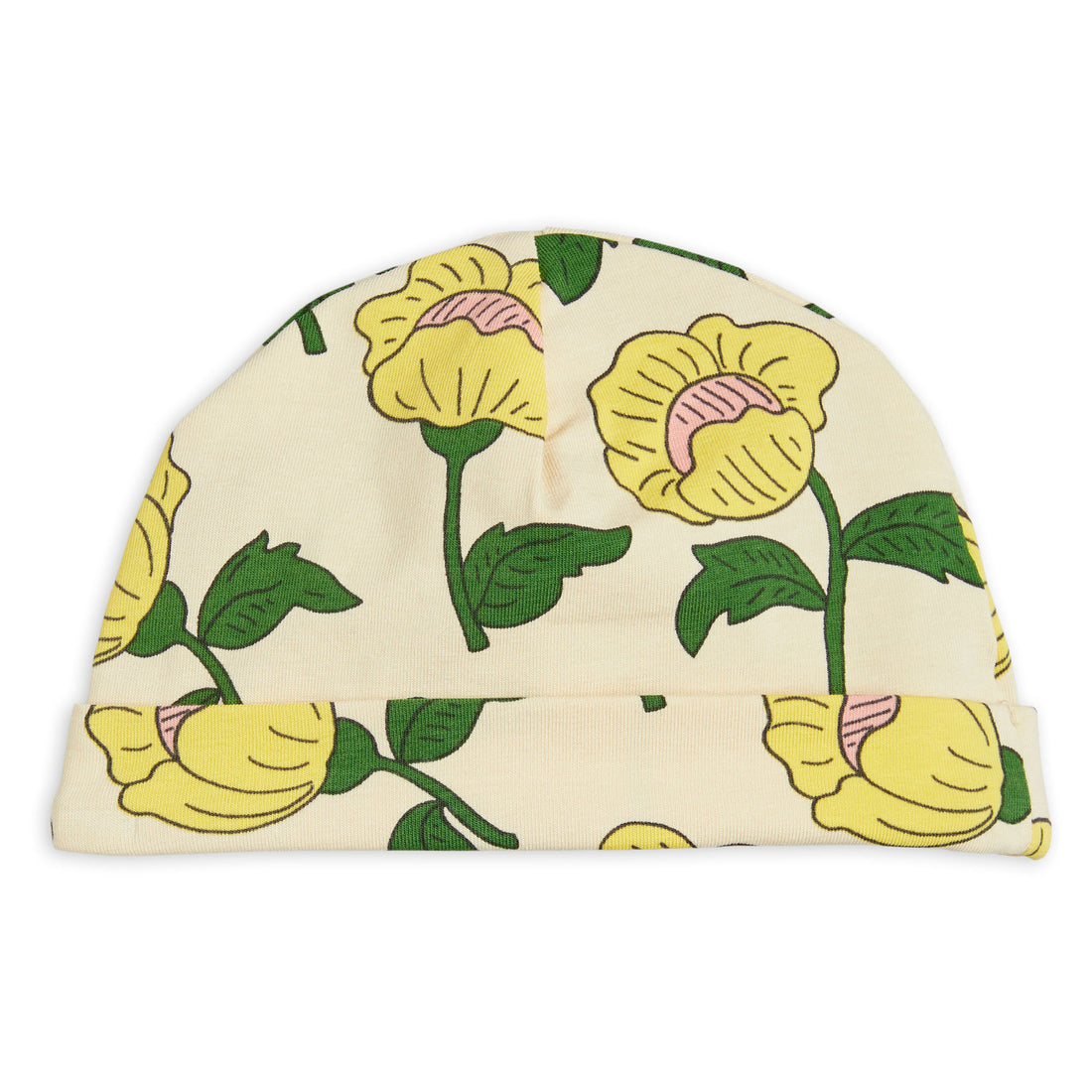 Mini Rodini Yellow Flowers Beanie