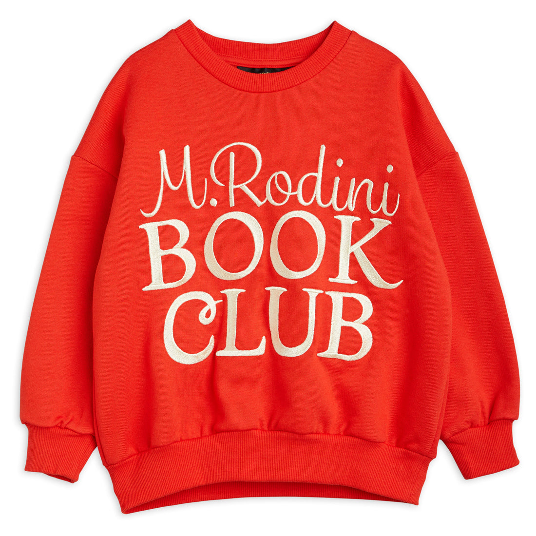 Mini Rodini Red Book Club Embroidered Sweatshirt
