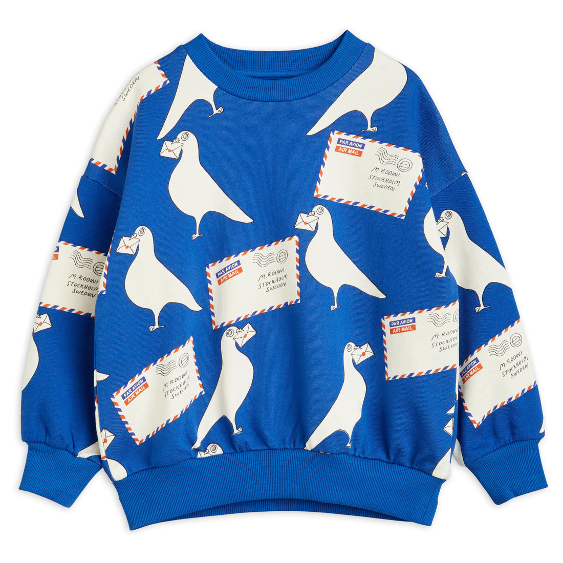 Mini Rodini Blue Pigeons Sweatshirt