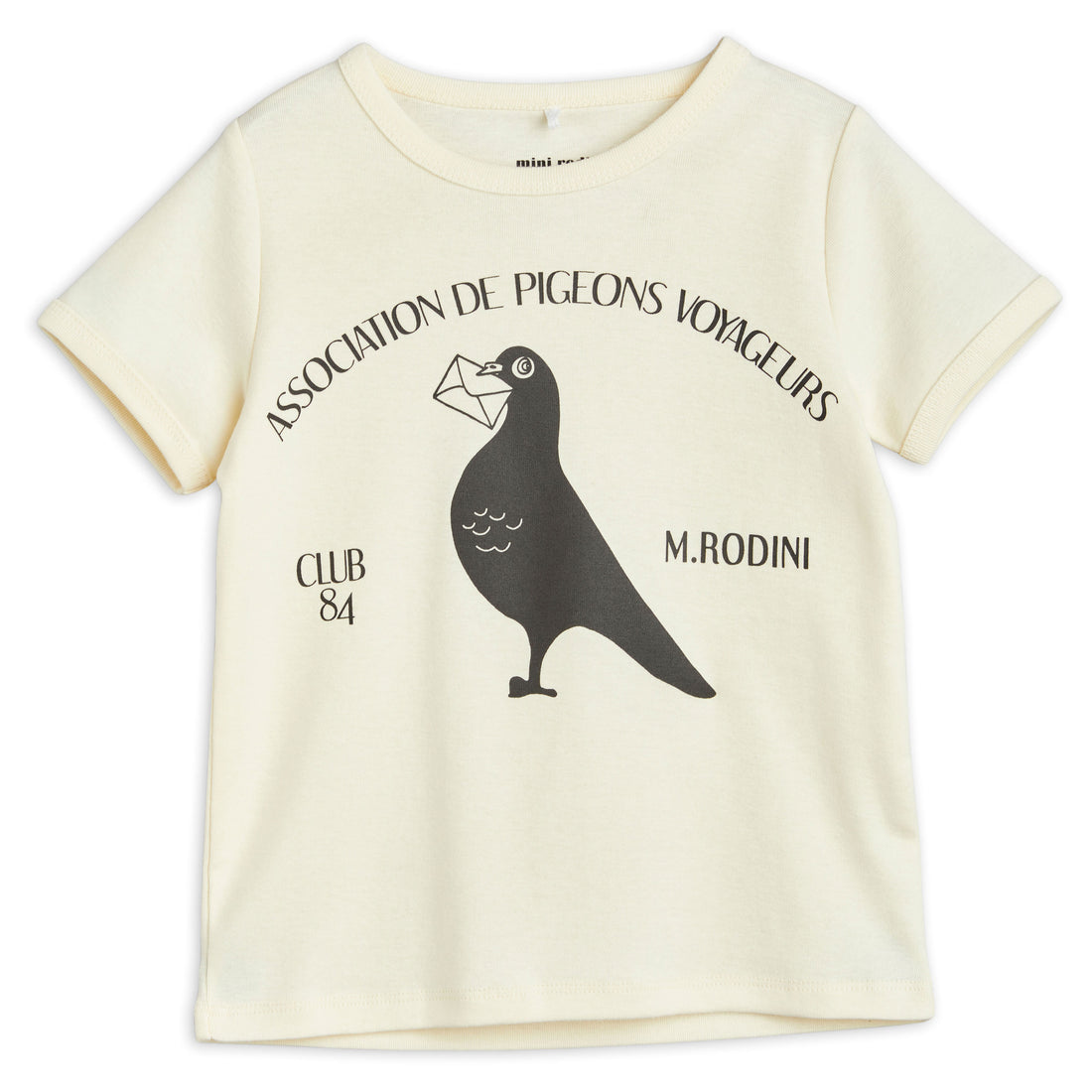Mini Rodini Offwhite Pigeons Tee