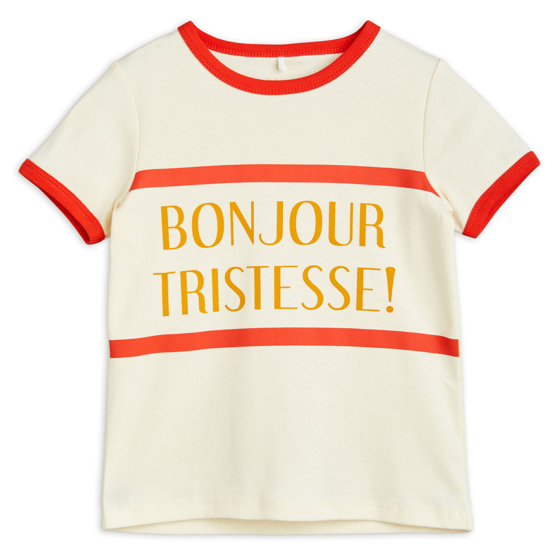 Mini Rodini Red Bonjour Tristesse Tee