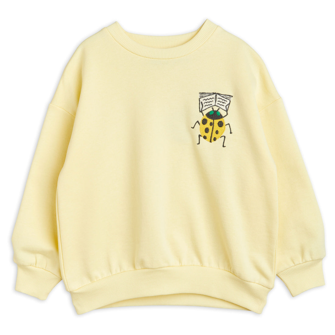 Mini Rodini Yellow Ladybird Embroidered Sweatshirt