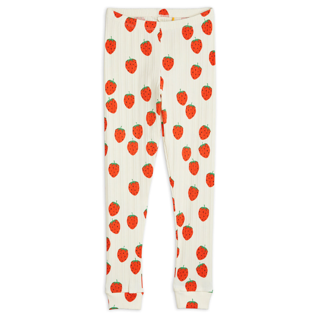 Mini Rodini Offwhite Strawberries Leggings