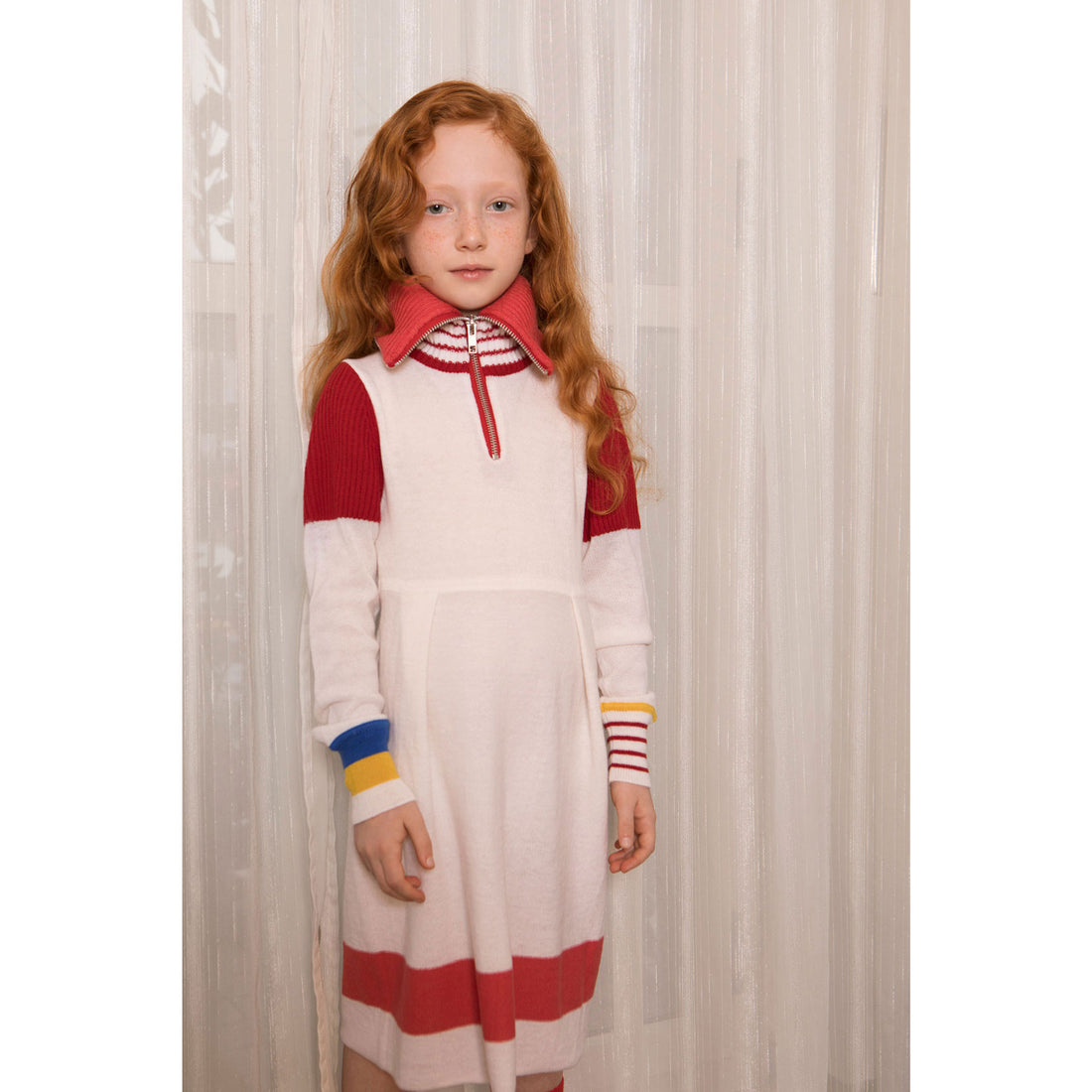 Ligne Noire White Zip Little Dress