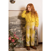 Ligne Noire Yellow Edition Mohair Tartan Strap Trousers