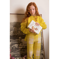 Ligne Noire Yellow Edition Mohair Tartan Strap Trousers