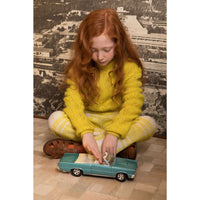 Ligne Noire Yellow Edition Mohair Tartan Strap Trousers
