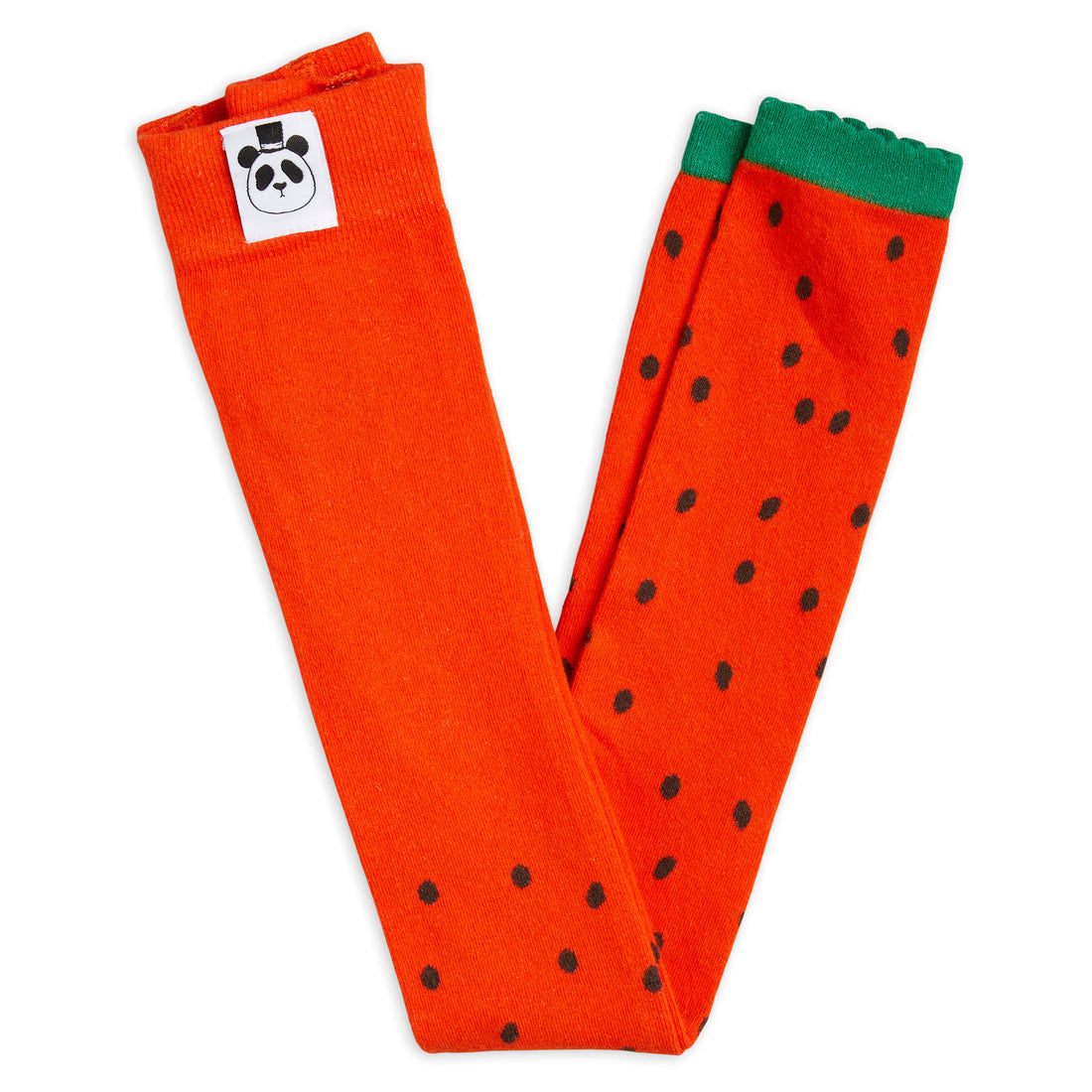 Mini Rodini Red Strawberries Scallop Edge Leggings