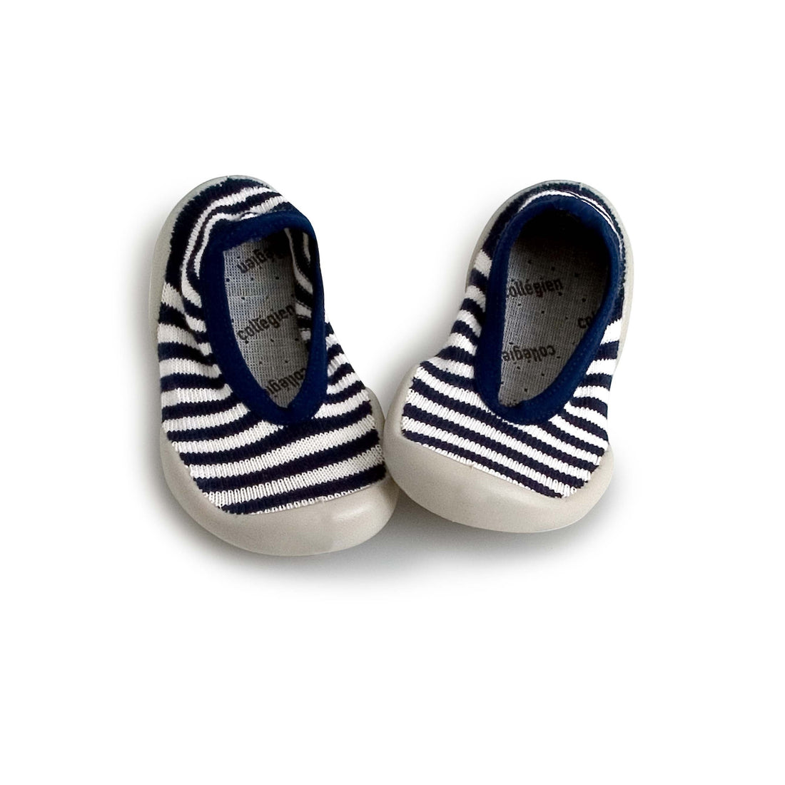 Collegien Navy/White Mariniere Ballerina Slippers