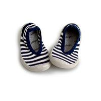 Collegien Navy/White Mariniere Ballerina Slippers