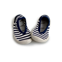 Collegien Navy/White Mariniere Ballerina Slippers