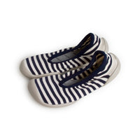 Collegien Navy/White Mariniere Ballerina Slippers