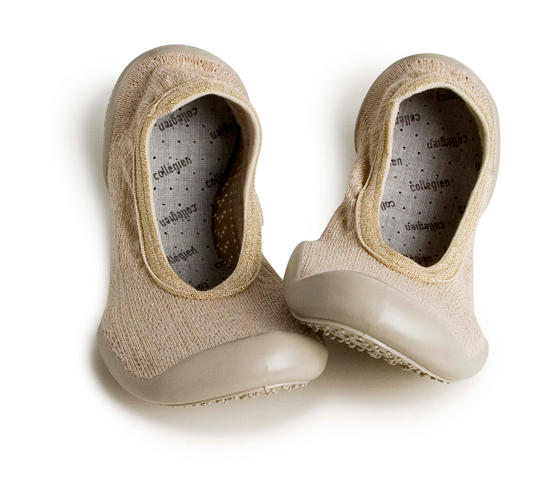 Collegien Cream Sable Dore Ballerina Slippers