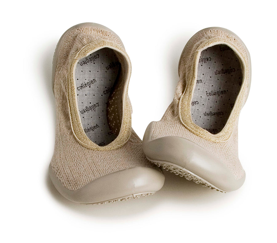 Collegien Cream Sable Dore Ballerina Slippers