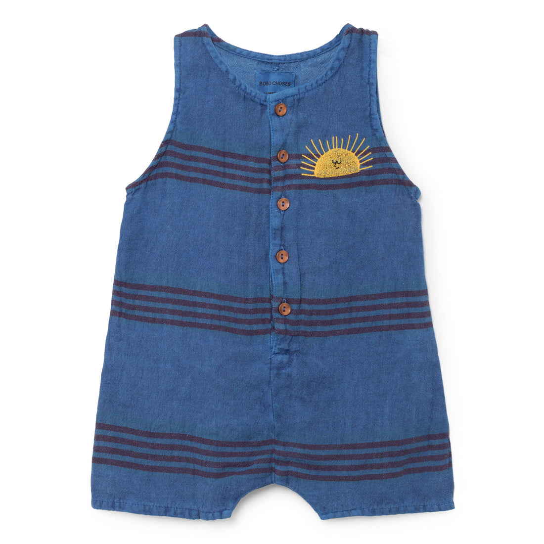 Bobo Choses Stripes Linen Playsuit