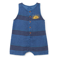 Bobo Choses Stripes Linen Playsuit