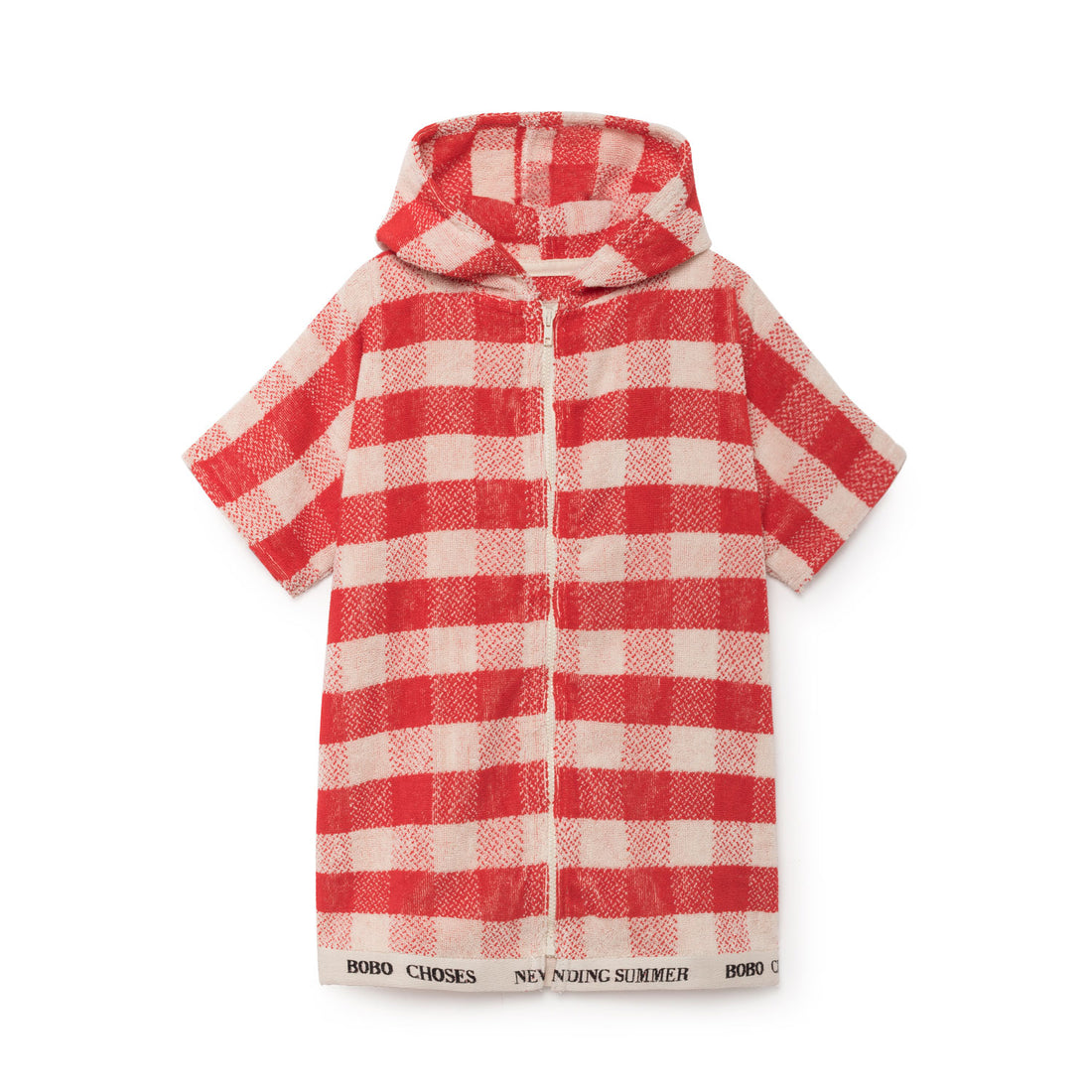 Bobo Choses Red Vichy Poncho
