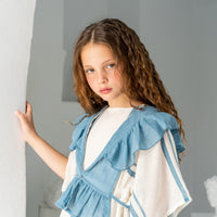 Belle Chiara Blue Double Stripe Hestia Dress