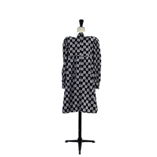 Lemoniez Geometric Flowers collar Foxtrot Dress