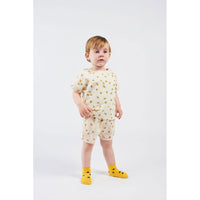 Bobo Choses Daisy Print Short Sleeve Sweatshirt
