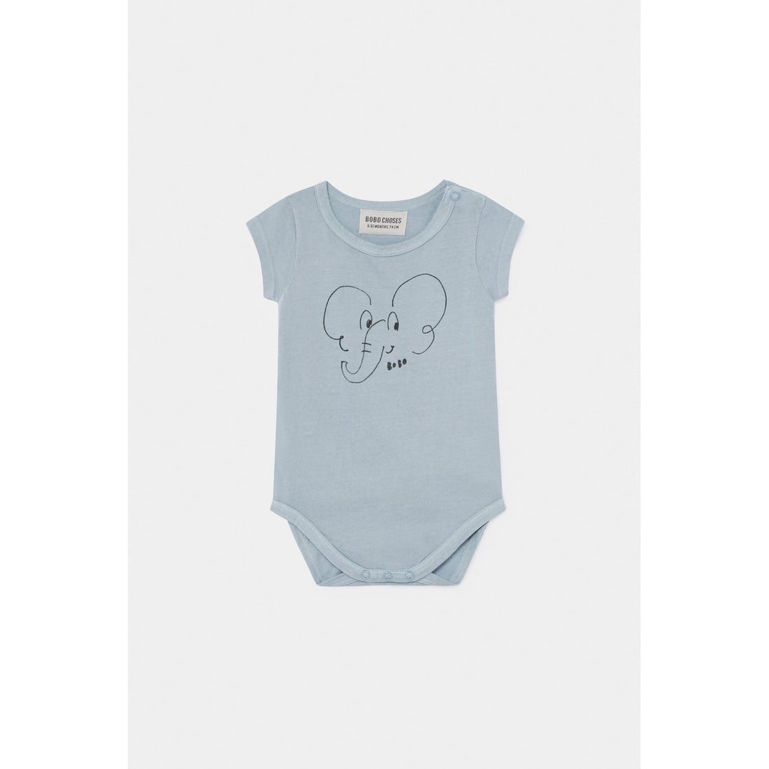 Bobo Choses Elephant Short Sleeve Bodysuit