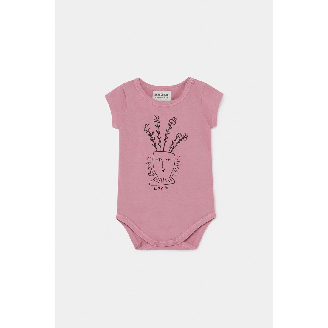 Bobo Choses Flowers Short Sleeve Bodysuit