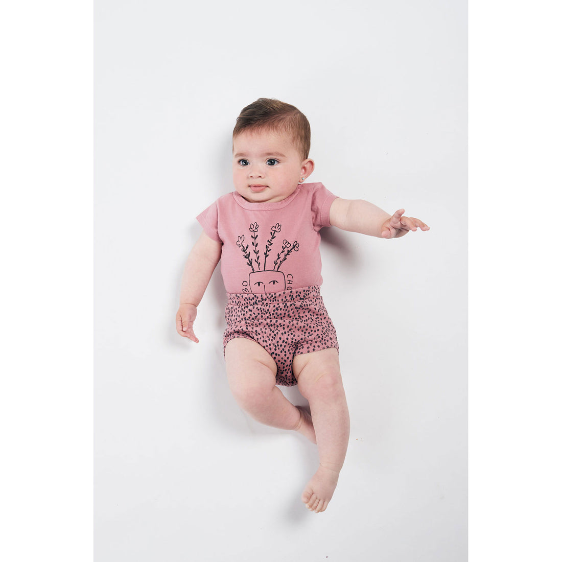 Bobo Choses Flowers Short Sleeve Bodysuit